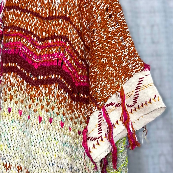 Free People ‘Skies the Limit’ Desert Dream Cardigan Size Medium - Picture 8 of 9